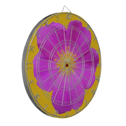 Wilde Roos 2 Dartbord (Voorkant Links)