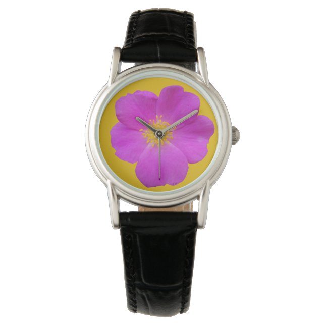 Wilde Roos 2 Horloge (Voorkant)