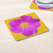 Wilde Roos 2 Kartonnen Onderzetters (Schuin)