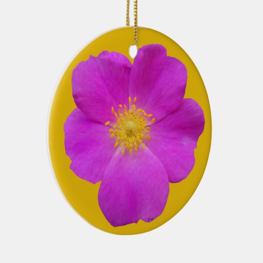 Wilde Roos 2 Keramisch Ornament (Rechts)