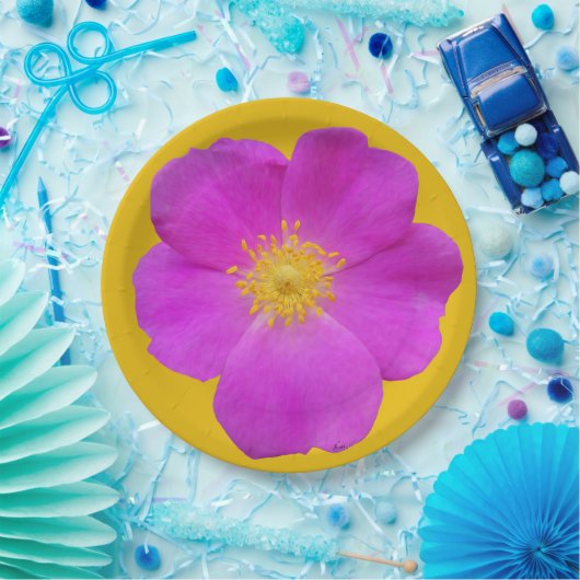 Wilde Roos 2 Papieren Bordje (Feest)