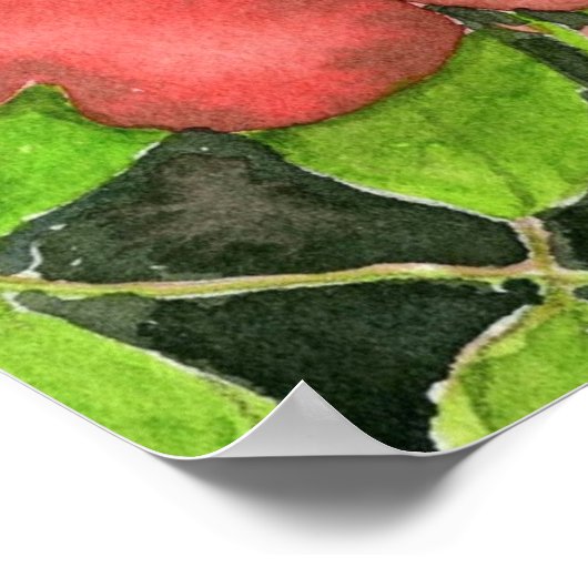 Wilde Roos Art Print (Hoek)