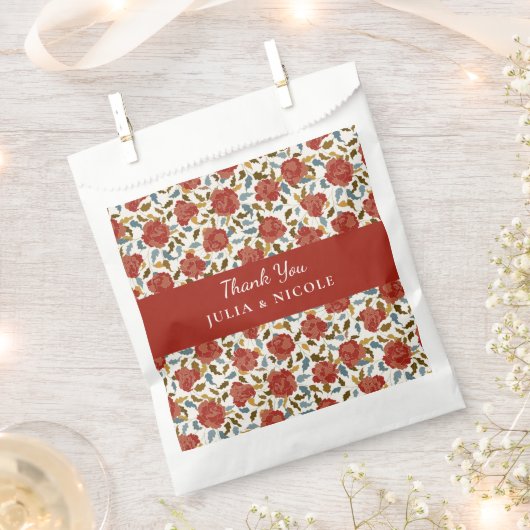 Wilde Roos Bloemblaadjes Tuin Affaire Trouwen Bedankzakje (Geknipt)
