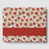 Wilde Roos Bloemblaadjes Tuin Affaire Trouwen Gastenboek (Achterkant)