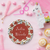 Wilde Roos Bloemblaadjes Tuin Affaire Trouwen Papieren Bordje (Feest)