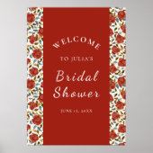 Wilde Roos Bloemblaadjes Tuin Affaire Trouwen Poster (Voorkant)