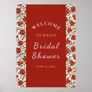 Wilde Roos Bloemblaadjes Tuin Affaire Trouwen Poster