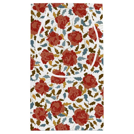 Wilde Roos Bloemblaadjes Tuin Feest Trouwdag Klein Cadeauzakje (Achterkant)