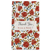 Wilde Roos Bloemblaadjes Tuin Feest Trouwdag Klein Cadeauzakje (Voorkant)