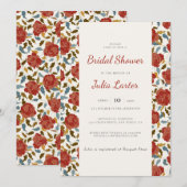 Wilde Roos Bloementuin Tuin Affair Vrijgezellenfee Kaart (Voorkant / Achterkant)