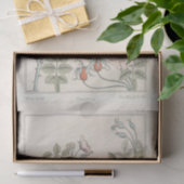 Wilde Roos Botanische Floral  Ontvette roze Tissuepapier (Geschenk)