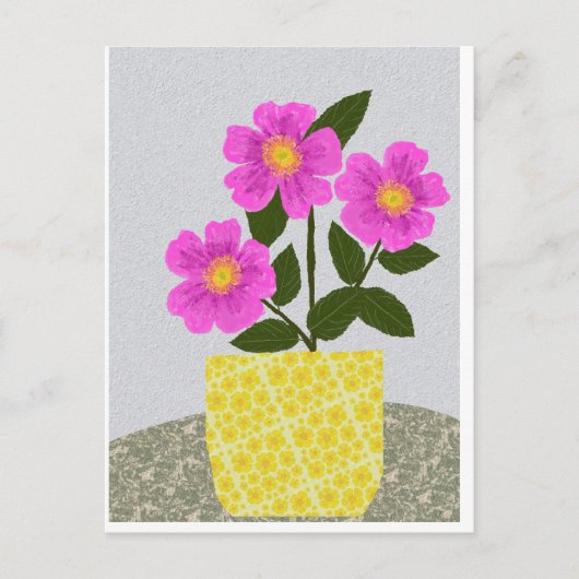 Wilde Roos Briefkaart (Voorkant)