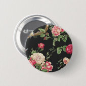 Wilde Roos Button (Voorkant /achterkant)