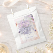 Wilde Roos en lavender Summer Flower Wedding Bedankzakje (Geknipt)