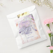 Wilde Roos en lavender Summer Flower Wedding Bedankzakje (Gezegeld)
