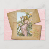 Wilde Roos Fairy Card Briefkaart (Voorkant)