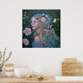 Wilde roos fee poster (Keuken)