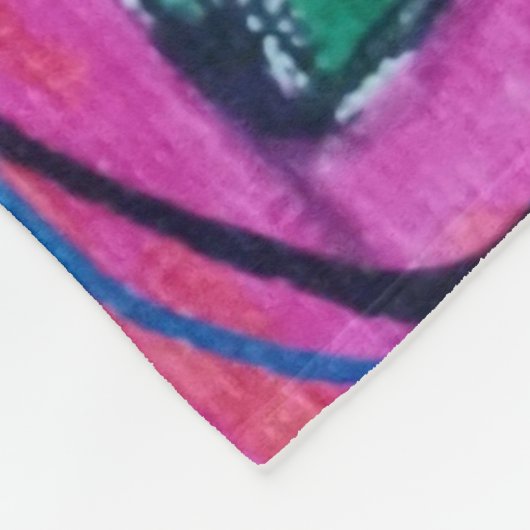 Wilde Roos Fleece Deken (Hoek)