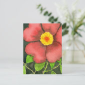 Wilde Roos Floral Briefkaart (Staand voorkant)