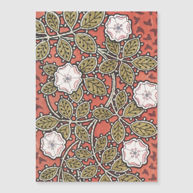 Wilde Roos Kunst Illustratie Bloem Vintage (Voorkant)
