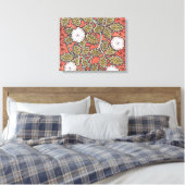 Wilde Roos Kunst Illustratie Bloem Vintage Canvas Afdruk (Insitu (Slaapkamer))