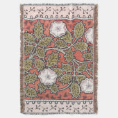 Wilde Roos Kunst Illustratie Bloem Vintage Deken (Voorkant Verticaal)