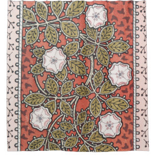 Wilde Roos Kunst Illustratie Bloem Vintage Douchegordijn