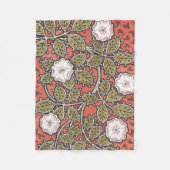 Wilde Roos Kunst Illustratie Bloem Vintage Fleece Deken (Voorkant)