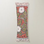 Wilde Roos Kunst Illustratie Bloem Vintage Lichaamskussen (Voorkant Verticaal)
