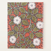 Wilde Roos Kunst Illustratie Bloem Vintage Planner (Achterkant)