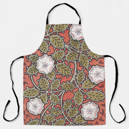 Wilde Roos Kunst Illustratie Bloem Vintage Schort