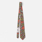 Wilde Roos Kunst Illustratie Bloem Vintage Stropdas (Achterkant)