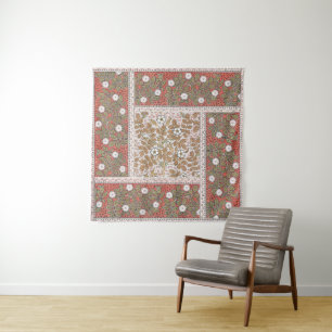 Wilde Roos Kunst Illustratie Bloem Vintage Wandkleed