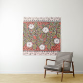 Wilde Roos Kunst Illustratie Bloem Vintage Wandkleed (In Situ (horizontaal))