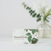 Wilde roos lijst visitekaartje (Staand voorkant)