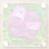 Wilde Roos Onderzetter Glazen Onderzetter (Achterkant)