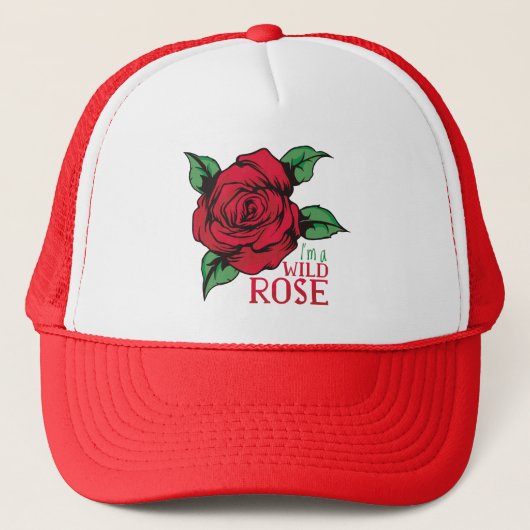 Wilde Roos Trucker Pet (Voorkant)