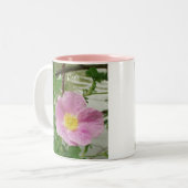 Wilde Roos Tweekleurige Koffiemok (Voorkant links)