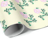 Wilde Roos Vloer Cadeaupapier (Rol Hoek)