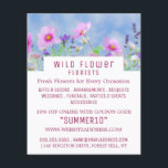 Wilde roze Floral, bloembakkerij Adverteren Flyer<br><div class="desc">Wilde roze Floral,  floristry Adverteren flyer door de Visitekaartje winkel.</div>