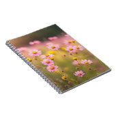 Wilde Roze Margrieten Notitieboek (Rechterzijde)