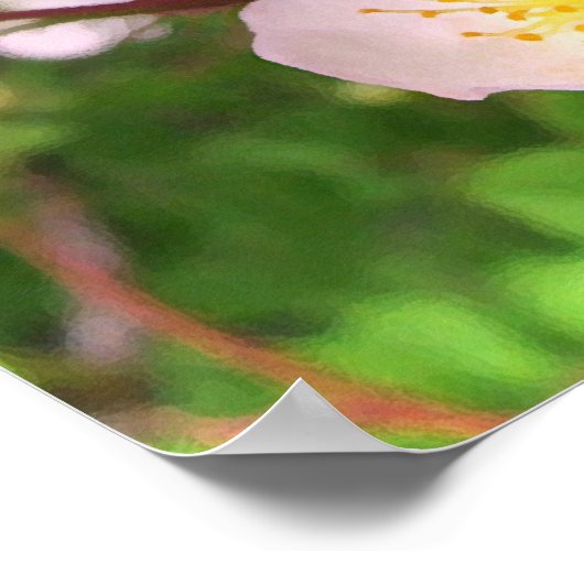 Wilde roze Posters bloemen (Hoek)