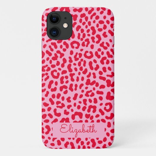 Wilde roze thema Case-Mate iPhone case (Achterkant)