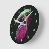 Wilde Roze Vrouwenschoen Bloem Ronde Klok (Hoek)