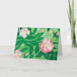 Wilde rozen Birthday Kaart