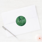 Wilde Rozen Bloem Dank u Gepersonaliseerd Ronde Sticker (Envelop)