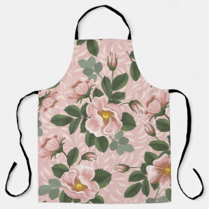 wilde Rozen: bloemenachtergrond Schort