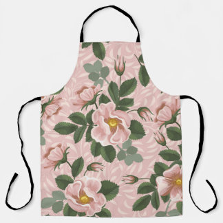  wilde Rozen: bloemenachtergrond Schort