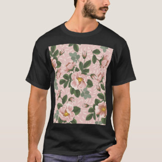  wilde Rozen: bloemenachtergrond T-shirt