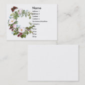 Wilde Rozen & Butterfly Victoriaans handelskaart Visitekaartje (Voorkant / Achterkant)